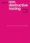 Go to journal home page - Non-Destructive Testing